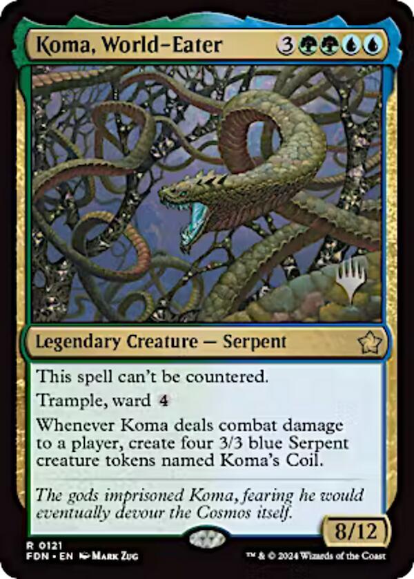 Koma, World-Eater (Promo Pack) [Aetherdrift Promos] | Gate City Games LLC