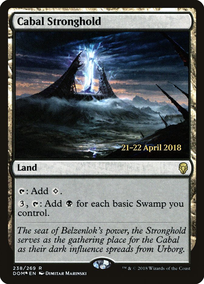 Cabal Stronghold [Dominaria Prerelease Promos] | Gate City Games LLC