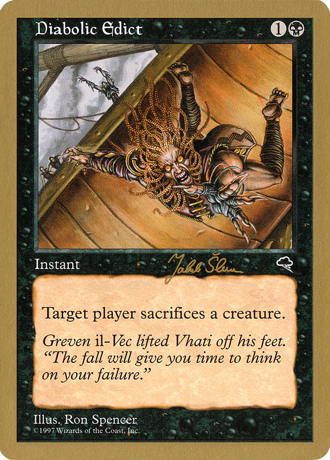 Diabolic Edict (Jakub Slemr) [World Championship Decks 1999] | Gate City Games LLC