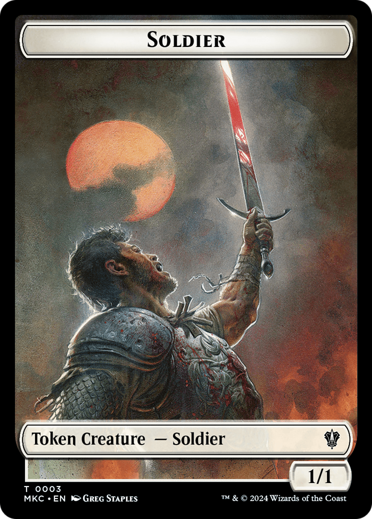 Soldier // Kobolds of Kher Keep Double-Sided Token [Murders at Karlov Manor Commander Tokens] | Gate City Games LLC