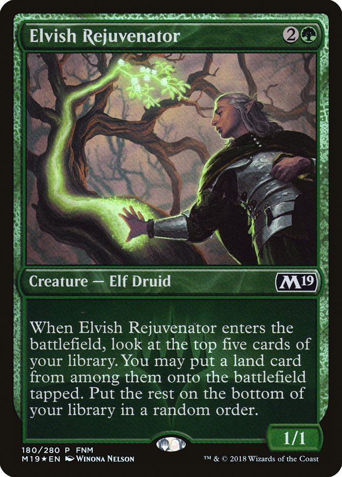 Elvish Rejuvenator (FNM) [Core Set 2019 Promos] | Gate City Games LLC
