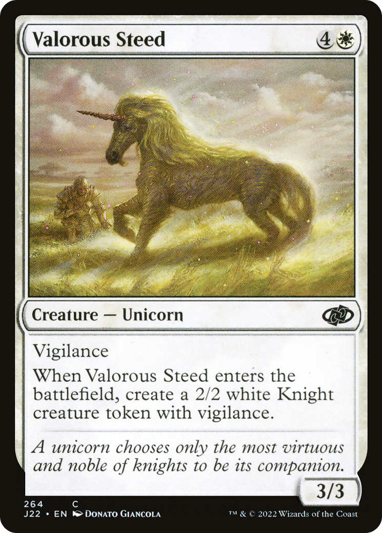 Valorous Steed [Jumpstart 2022] | Gate City Games LLC
