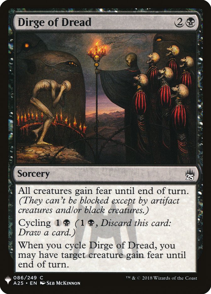 Dirge of Dread [Mystery Booster] | Gate City Games LLC