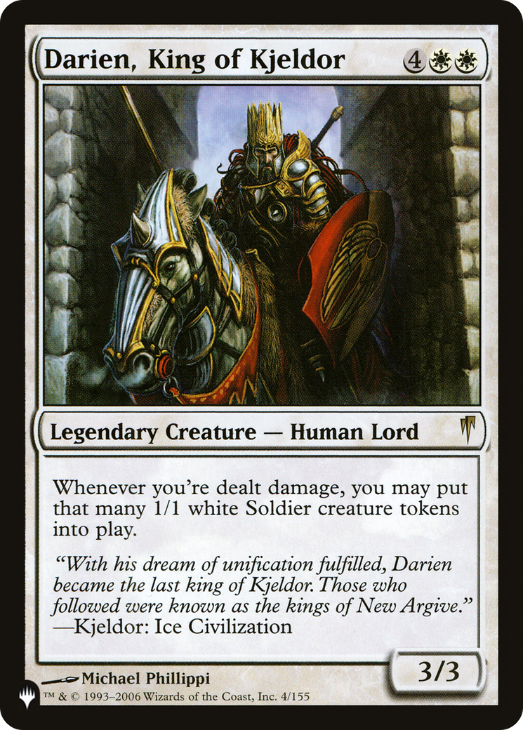 Darien, King of Kjeldor [The List] | Gate City Games LLC