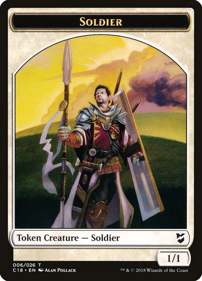 Angel // Soldier Double-Sided Token [Commander 2018 Tokens] | Gate City Games LLC