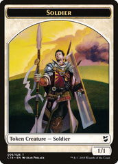 Mask // Soldier Double-Sided Token [Commander 2018 Tokens] | Gate City Games LLC