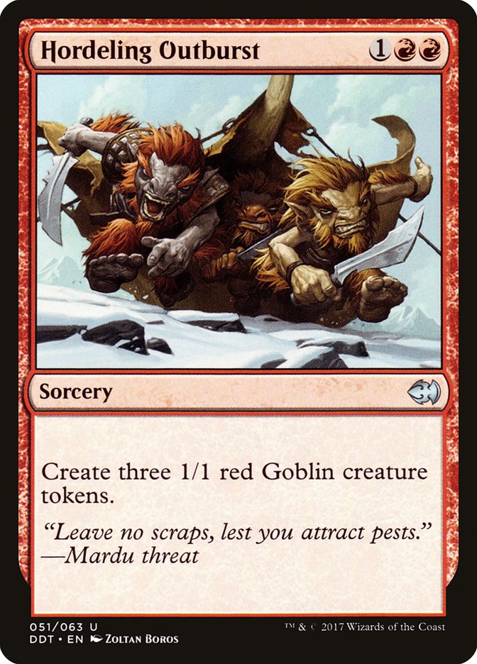 Hordeling Outburst [Duel Decks: Merfolk vs. Goblins] | Gate City Games LLC