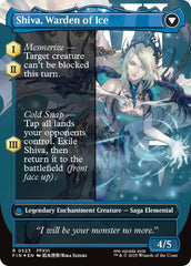 Jill, Shiva's Dominant // Shiva, Warden of Ice (Borderless) (Surge Foil) [FINAL FANTASY] | Gate City Games LLC