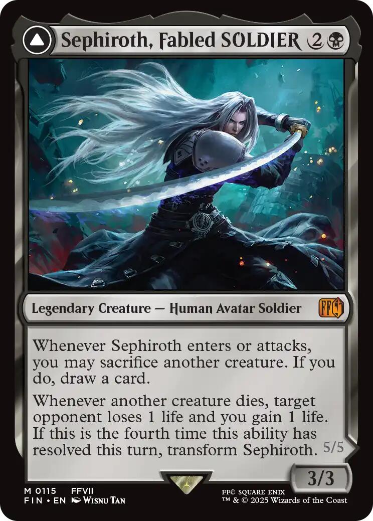 Sephiroth, Fabled SOLDIER // Sephiroth, One-Winged Angel [FINAL FANTASY] | Gate City Games LLC