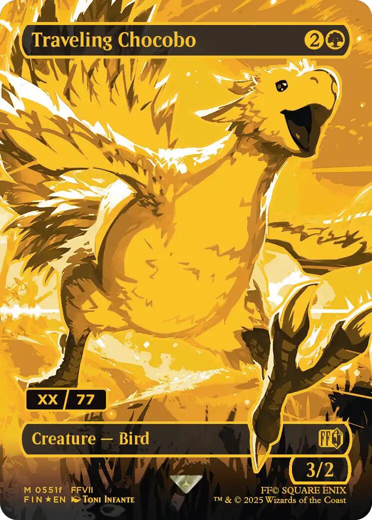 Traveling Chocobo (Borderless) (Serial Numbered) [FINAL FANTASY] | Gate City Games LLC