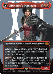 Clive, Ifrit's Dominant // Ifrit, Warden of Inferno (Borderless) (0385) [FINAL FANTASY] | Gate City Games LLC