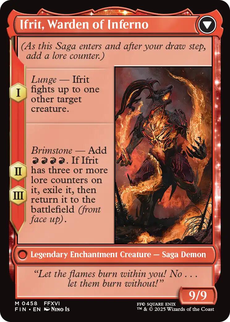 Clive, Ifrit's Dominant // Ifrit, Warden of Inferno (Extended Art) [FINAL FANTASY] | Gate City Games LLC
