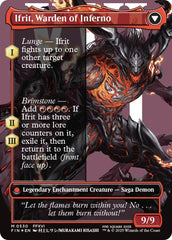 Clive, Ifrit's Dominant // Ifrit, Warden of Inferno (Borderless) (Surge Foil) [FINAL FANTASY] | Gate City Games LLC