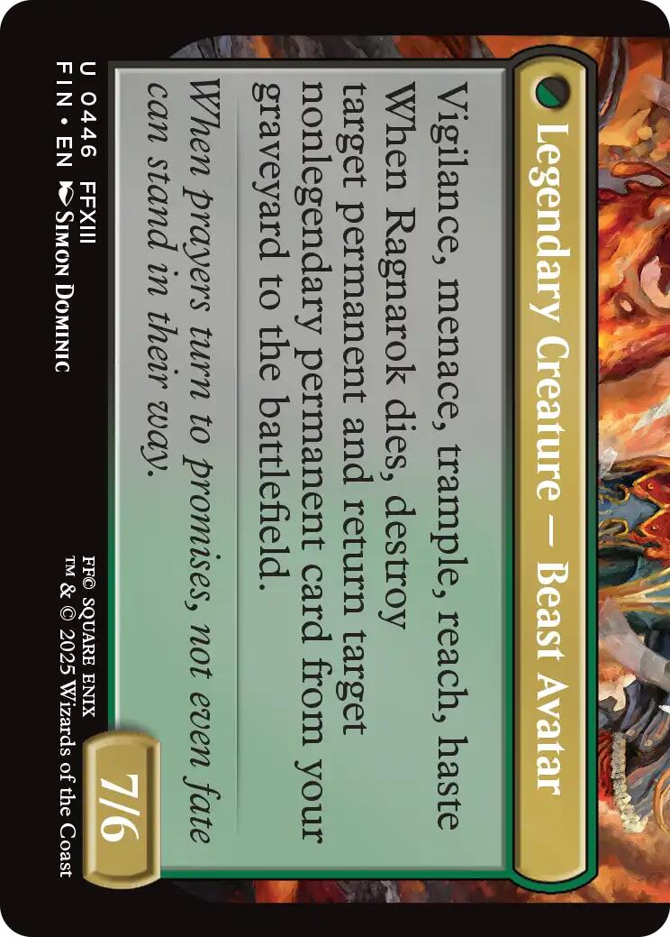 Fang, Fearless l'Cie (Extended Art) [FINAL FANTASY] | Gate City Games LLC