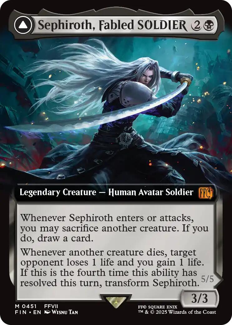 Sephiroth, Fabled SOLDIER // Sephiroth, One-Winged Angel (Extended Art) [FINAL FANTASY] | Gate City Games LLC