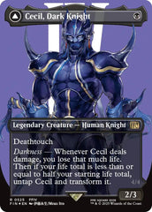Cecil, Dark Knight // Cecil, Redeemed Paladin (Borderless) (Surge Foil) [FINAL FANTASY] | Gate City Games LLC