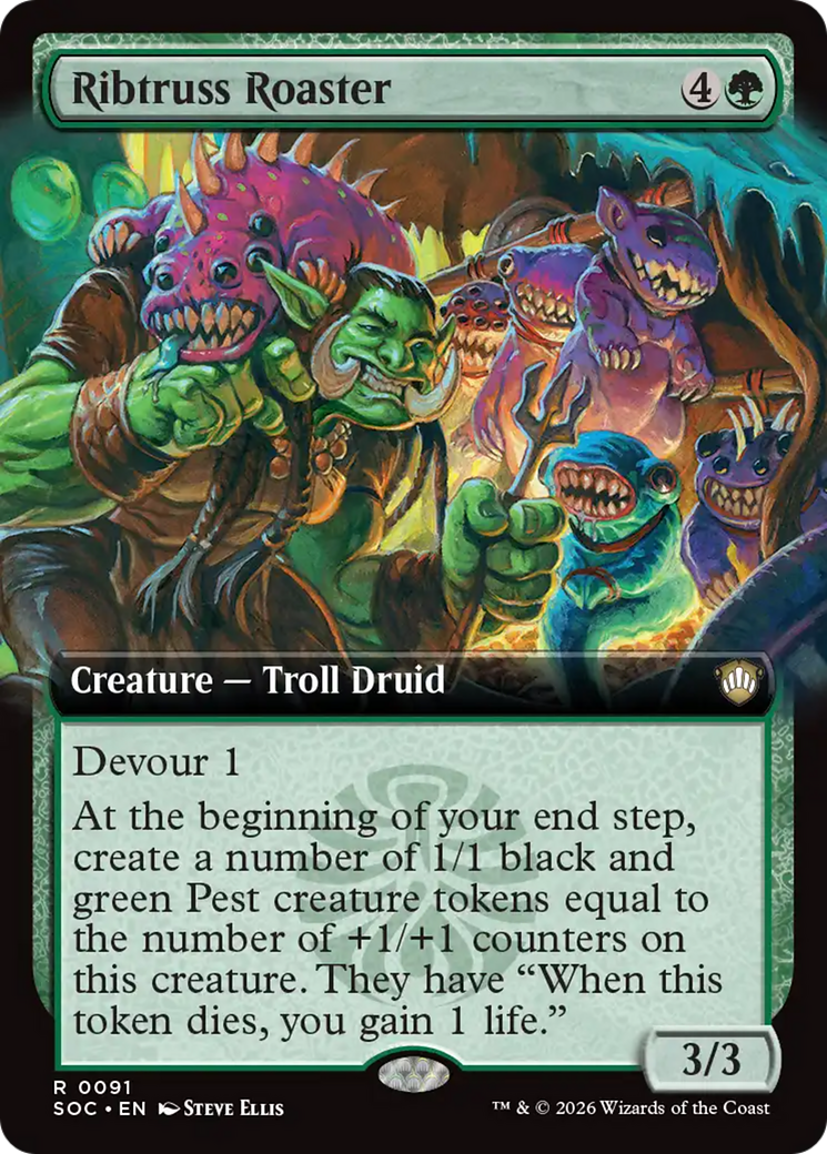 Ribtruss Roaster (Extended Art) [Secrets of Strixhaven Commander] | Gate City Games LLC
