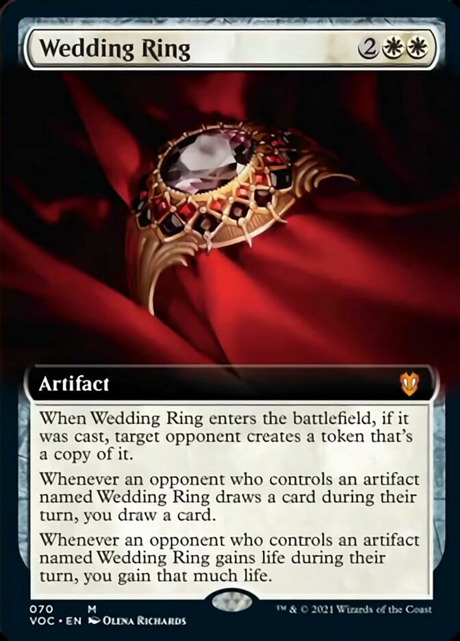 Wedding Ring (Extended Art) [Innistrad: Crimson Vow Commander] | Gate City Games LLC