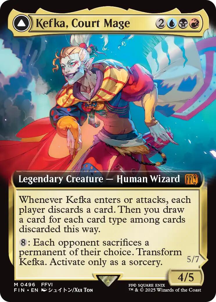 Kefka, Court Mage // Kefka, Ruler of Ruin (Extended Art) [FINAL FANTASY] | Gate City Games LLC