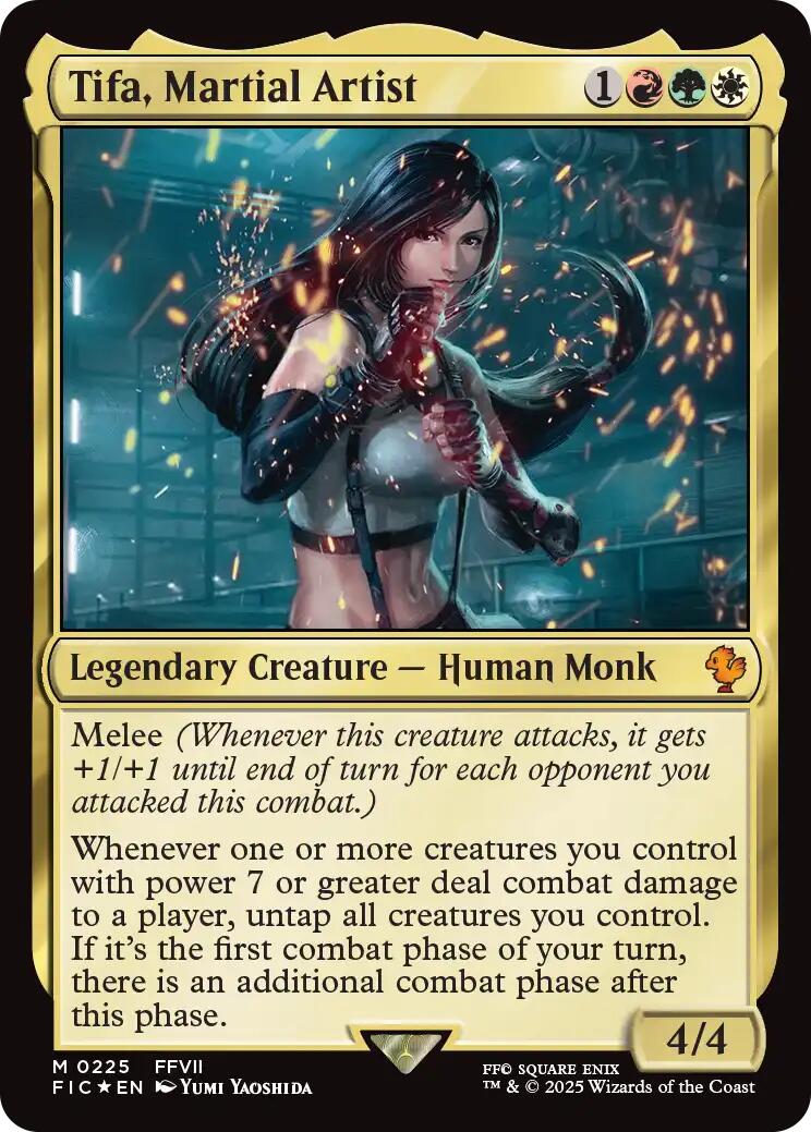 Tifa, Martial Artist (Surge Foil) [FINAL FANTASY Commander] | Gate City Games LLC