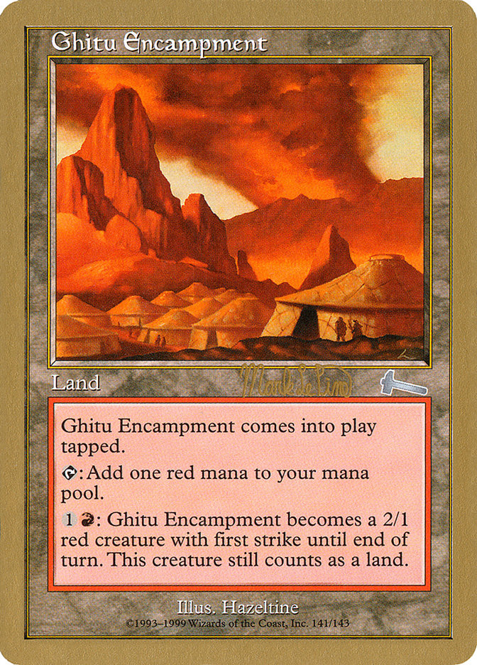 Ghitu Encampment (Mark Le Pine) [World Championship Decks 1999] | Gate City Games LLC