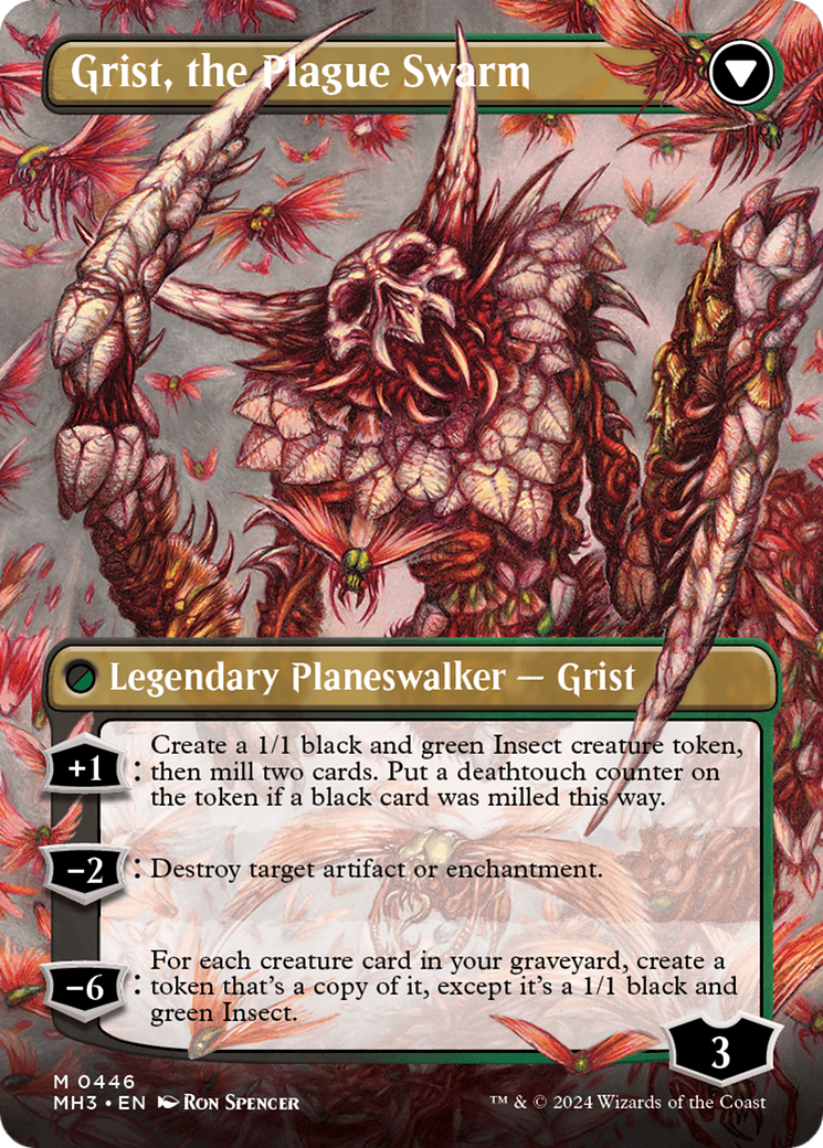 Grist, Voracious Larva // Grist, the Plague Swarm (Borderless) [Modern Horizons 3] | Gate City Games LLC