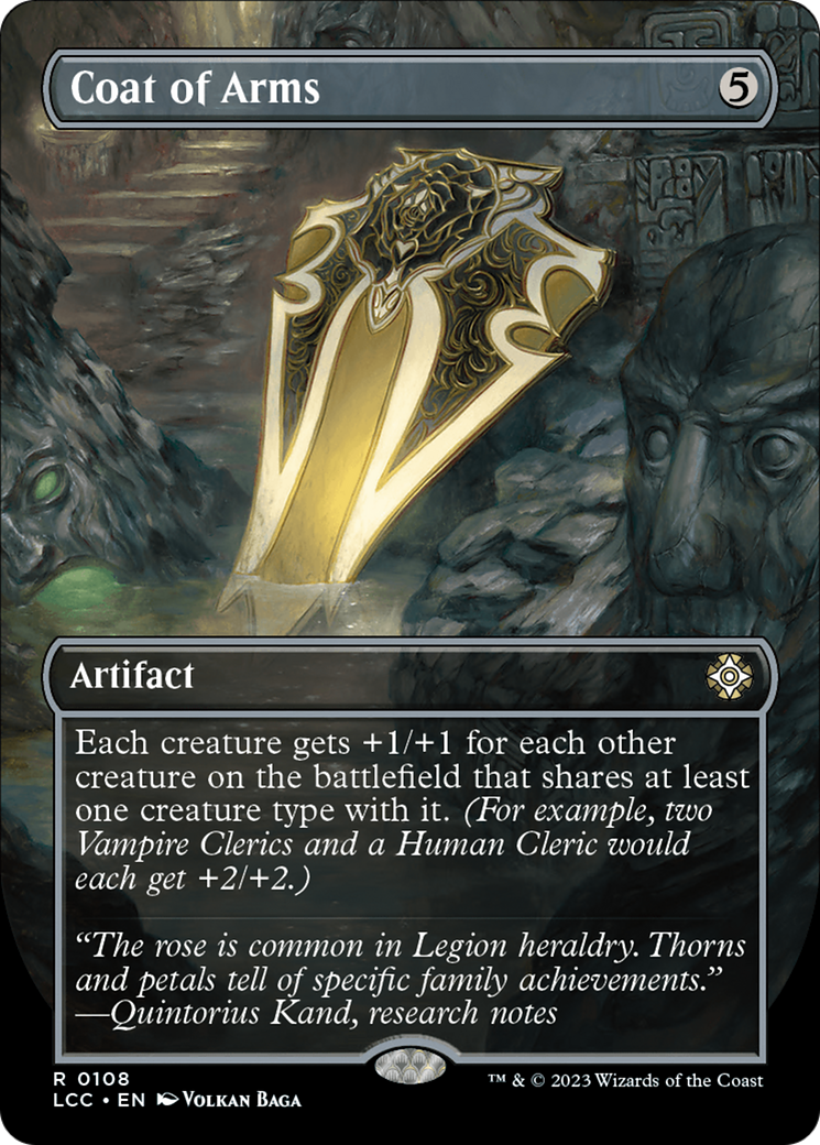 Coat of Arms (Borderless) [The Lost Caverns of Ixalan Commander] | Gate City Games LLC