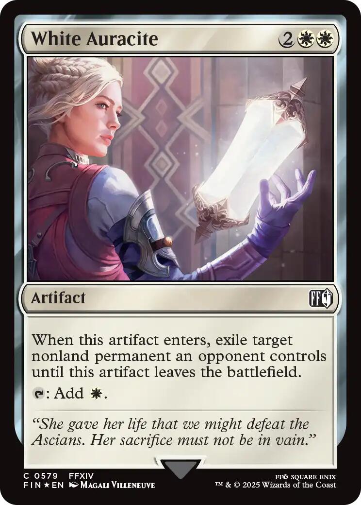 White Auracite (Surge Foil) [FINAL FANTASY] | Gate City Games LLC
