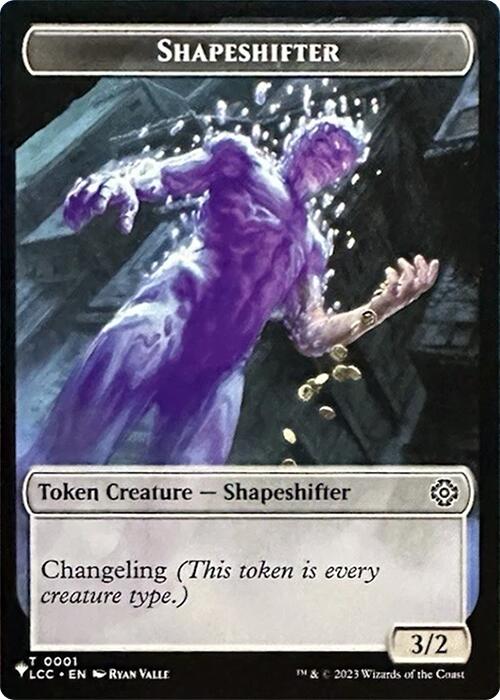 Shapeshifter // Cat Double-Sided Token [Secret Lair Drop Series] | Gate City Games LLC