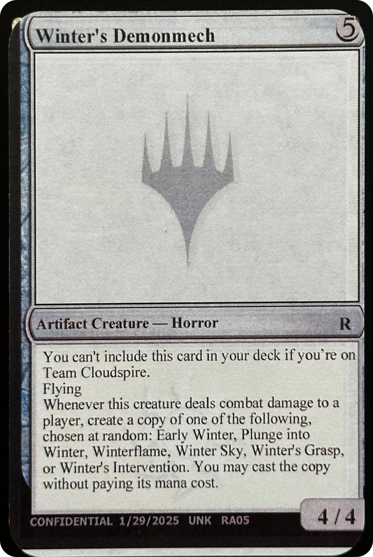 Winter's Demonmech [Unknown Event] | Gate City Games LLC