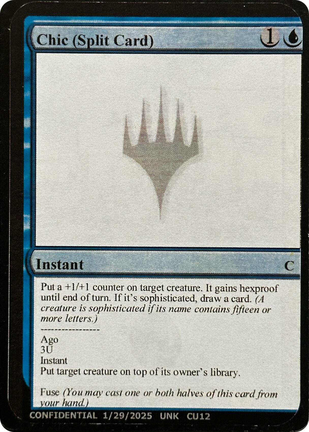 Chic (Split Card) [Unknown Event] | Gate City Games LLC