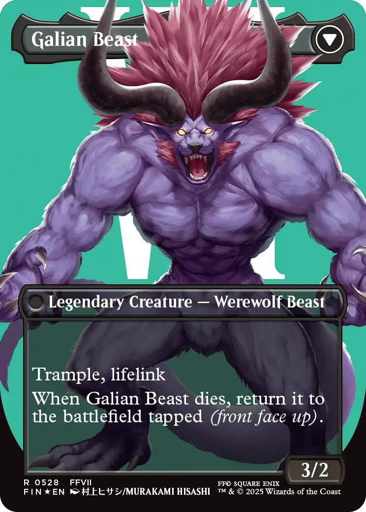 Vincent Valentine // Galian Beast (Borderless) (Surge Foil) [FINAL FANTASY] | Gate City Games LLC