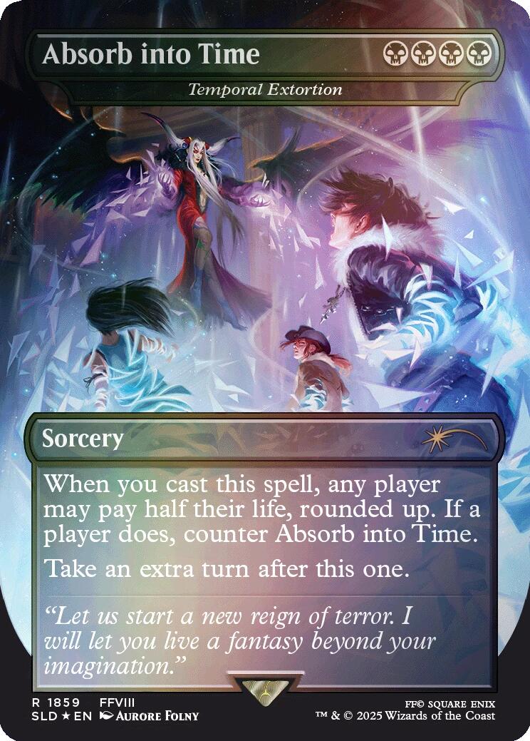 Absorb into Time - Temporal Extortion (Rainbow Foil) [Secret Lair Drop Series] | Gate City Games LLC