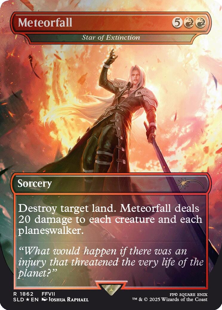 Meteorfall - Star of Extinction (Rainbow Foil) [Secret Lair Drop Series] | Gate City Games LLC