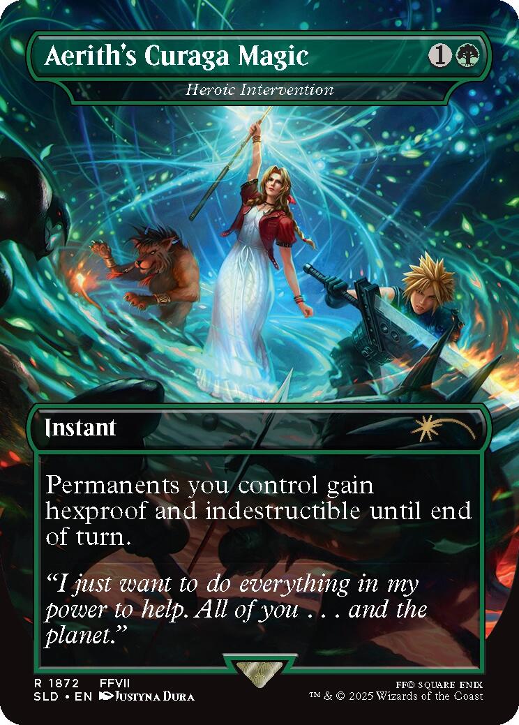 Aerith's Curaga Magic - Heroic Intervention [Secret Lair Drop Series] | Gate City Games LLC