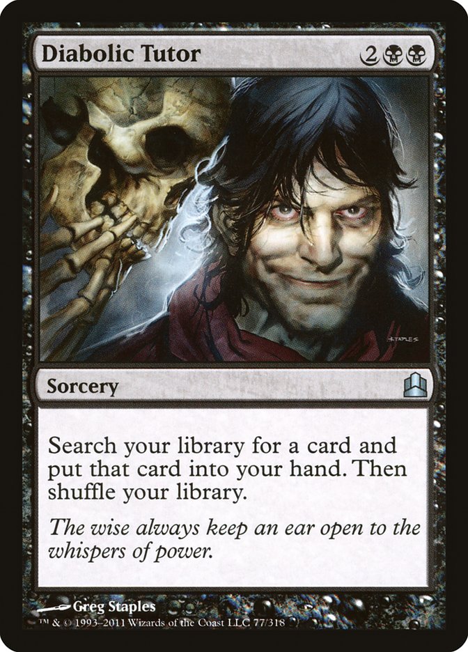 Diabolic Tutor [Commander 2011] | Gate City Games LLC