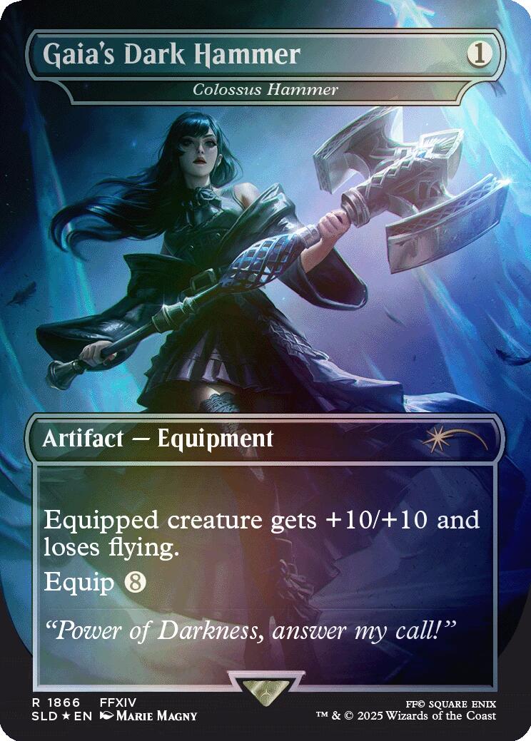 Gaia's Dark Hammer - Colossus Hammer (Rainbow Foil) [Secret Lair Drop Series] | Gate City Games LLC