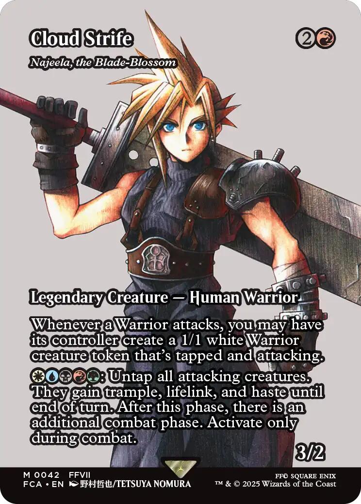 Cloud Strife - Najeela, the Blade-Blossom (Showcase) [FINAL FANTASY : Through the Ages] | Gate City Games LLC