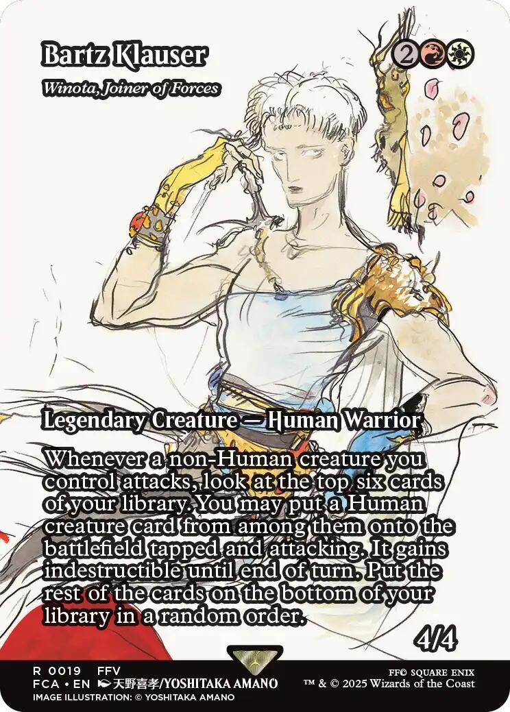 Bartz Klauser - Winota, Joiner of Forces (Showcase) [FINAL FANTASY : Through the Ages] | Gate City Games LLC