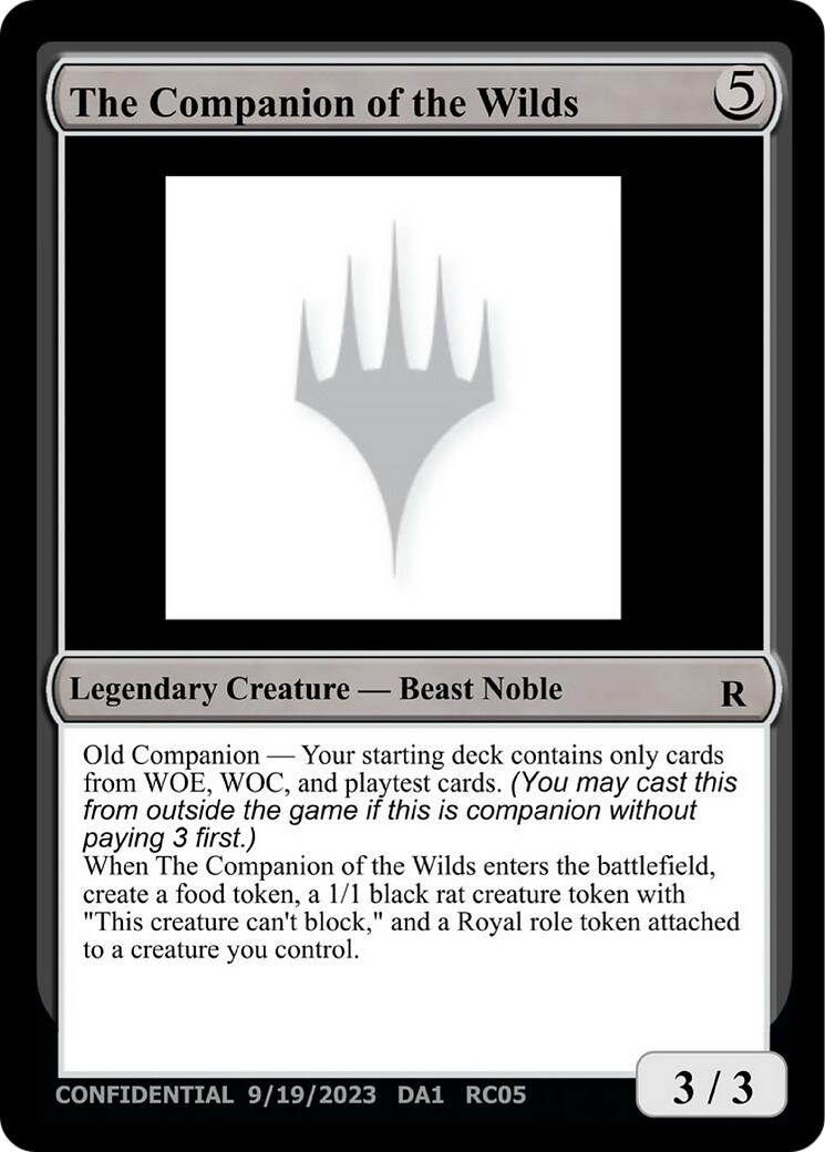 The Companion of the Wilds [Unknown Event] | Gate City Games LLC