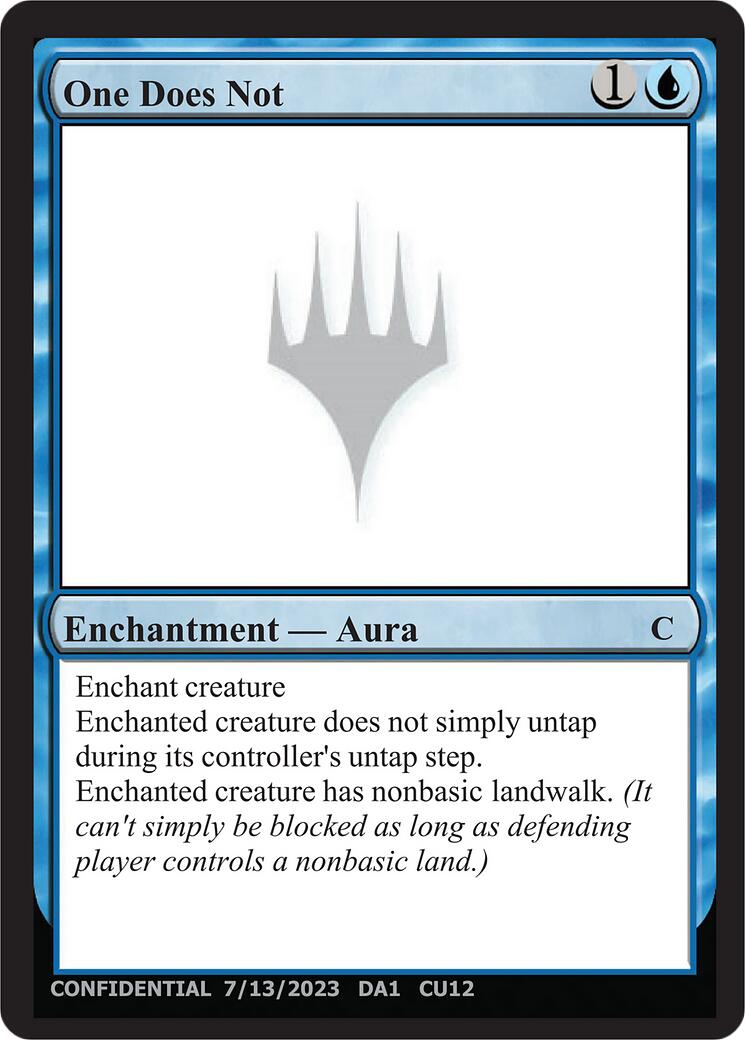 One Does Not [Unknown Event] | Gate City Games LLC