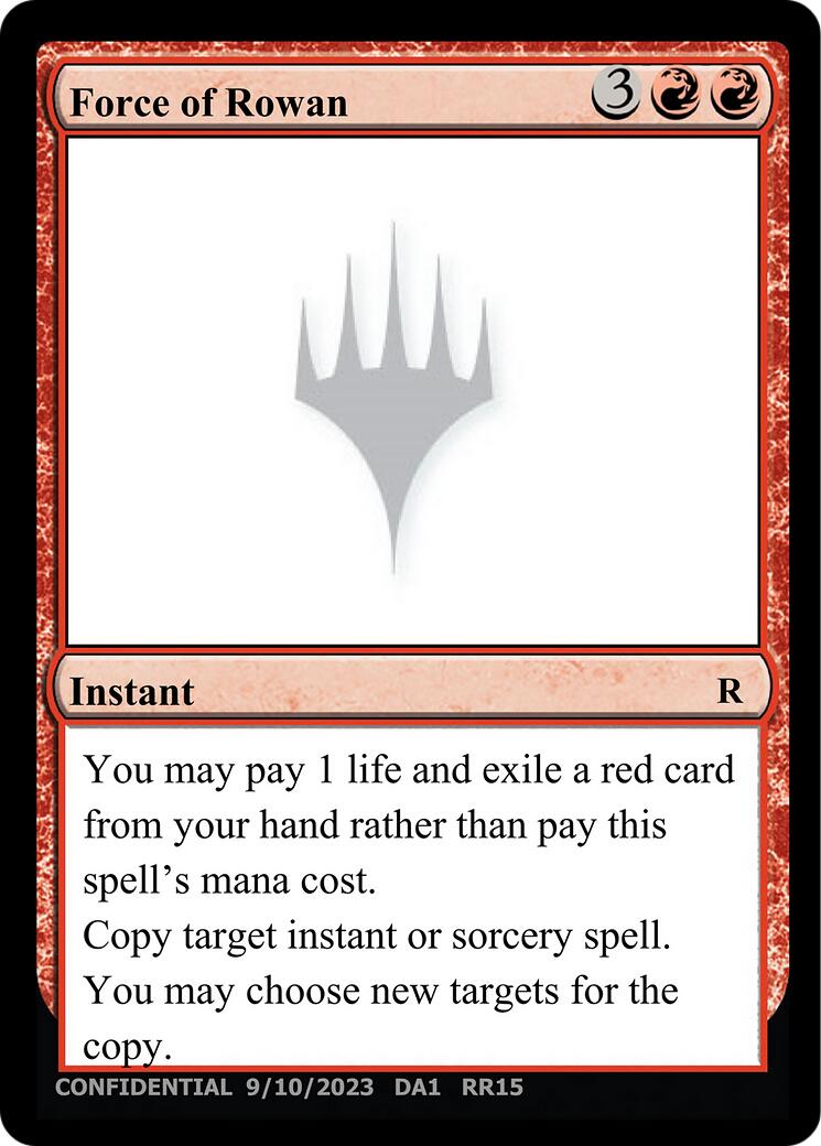 Force of Rowan [Unknown Event] | Gate City Games LLC