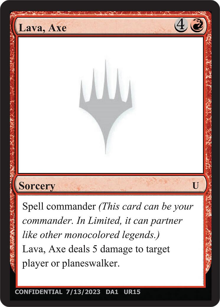 Lava, Axe [Mystery Booster] | Gate City Games LLC
