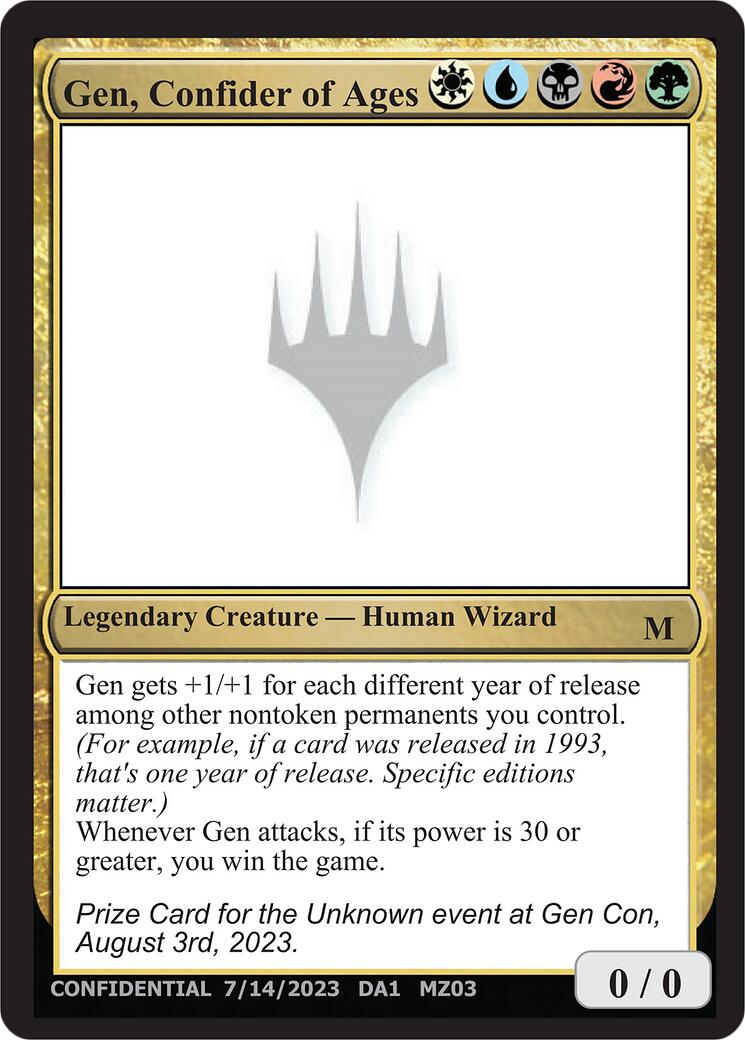 Gen, Confider of Ages [Mystery Booster] | Gate City Games LLC