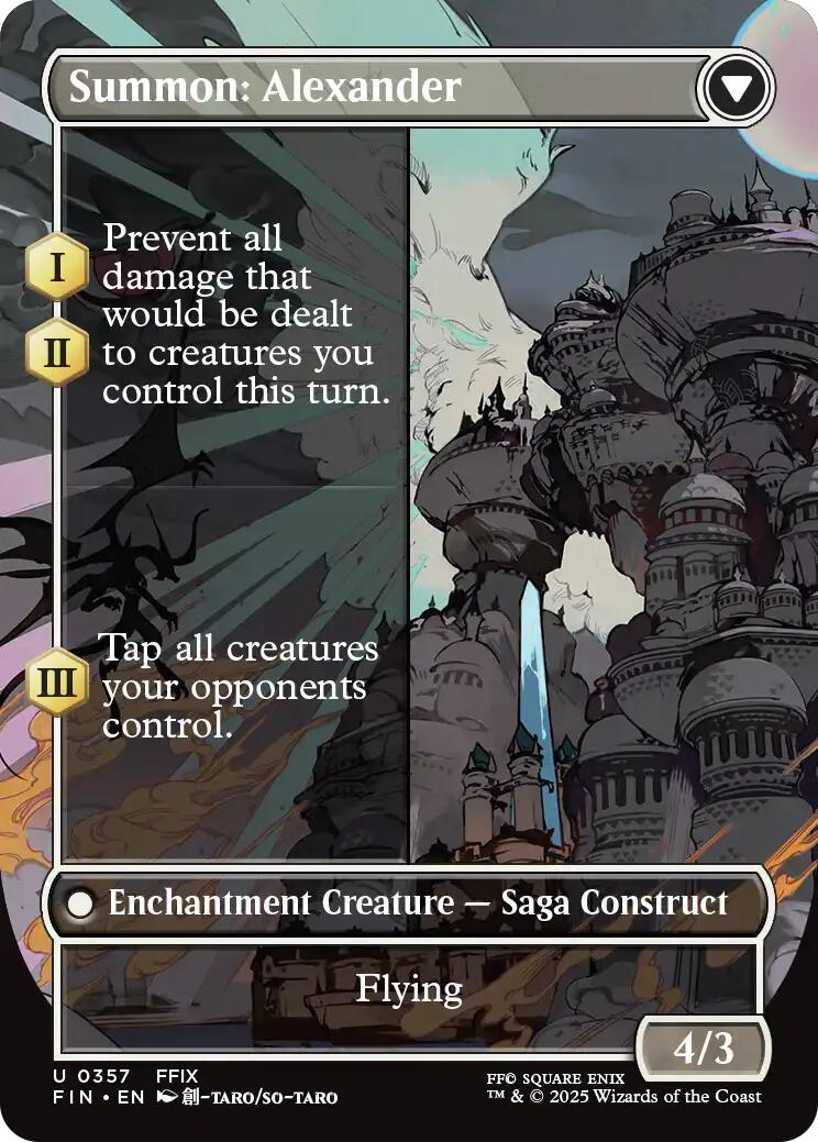 Crystal Fragments // Summon: Alexander (Borderless) [FINAL FANTASY] | Gate City Games LLC