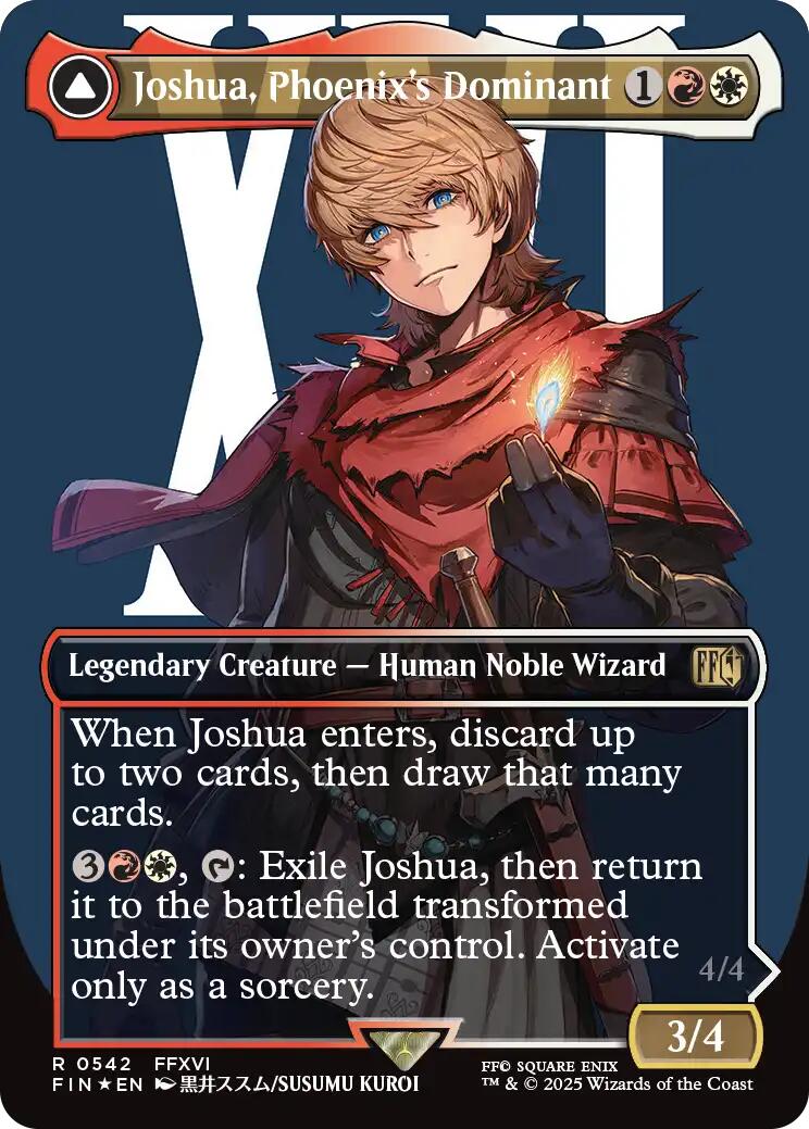 Joshua, Phoenix's Dominant (Borderless) (Surge Foil) [FINAL FANTASY] | Gate City Games LLC
