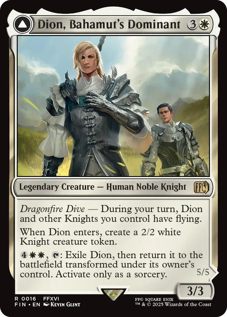 Dion, Bahamut's Dominant // Bahamut, Warden of Light [FINAL FANTASY] | Gate City Games LLC