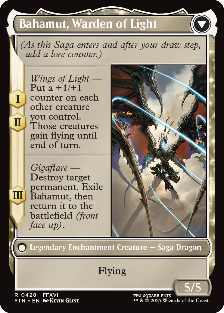 Dion, Bahamut's Dominant // Bahamut, Warden of Light (Extended Art) [FINAL FANTASY] | Gate City Games LLC