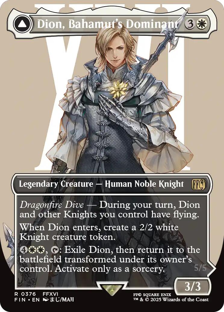 Dion, Bahamut's Dominant // Bahamut, Warden of Light (Borderless) [FINAL FANTASY] | Gate City Games LLC