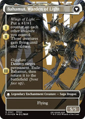 Dion, Bahamut's Dominant // Bahamut, Warden of Light (Borderless) (Surge Foil) [FINAL FANTASY] | Gate City Games LLC